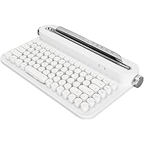 タイプライターキーボード　白 Amazon | ZDawnn レトロパンクタイプライタースタイルの